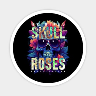 Skull and Roses Magnet